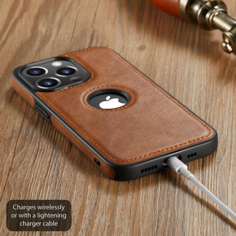 iphone 14 pro max back cover lv brown leather